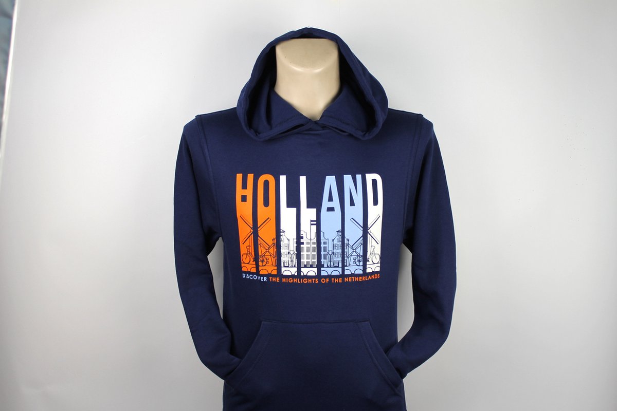 Hoodie Holland Discovery blauw | Maat XL